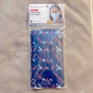 World Series Champion Atlanta Braves disposable face masks 2 - 6 packs. NEW